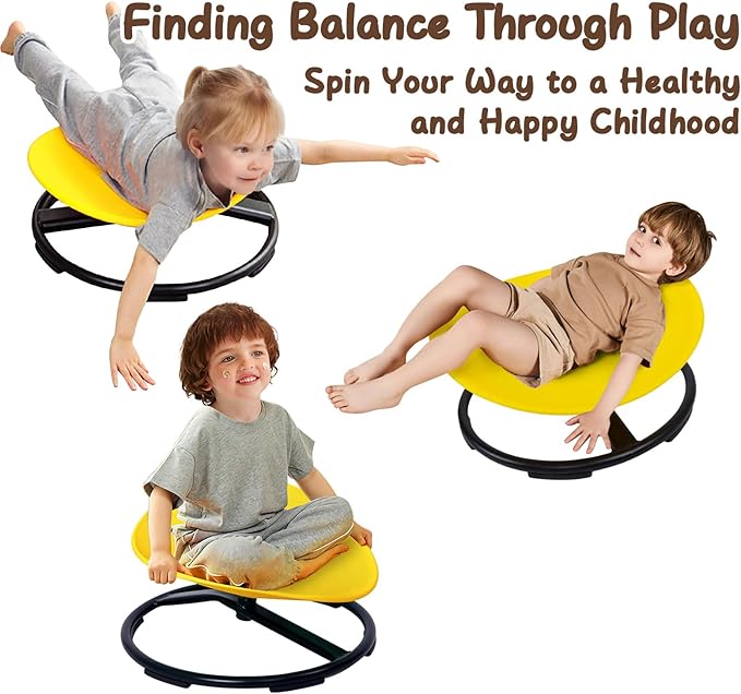 Kids Sensory Spinning Chair for Autism Ages 3+, Sit and Spin Swivel Chair for - Image 4