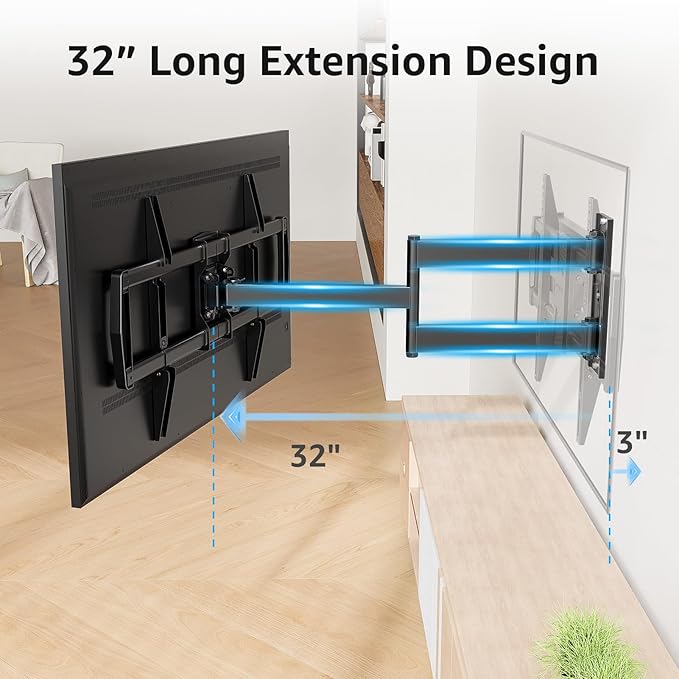 MOUNTUP Corner TV Wall Mount for Most 42-75 Inch TVs - Image 4