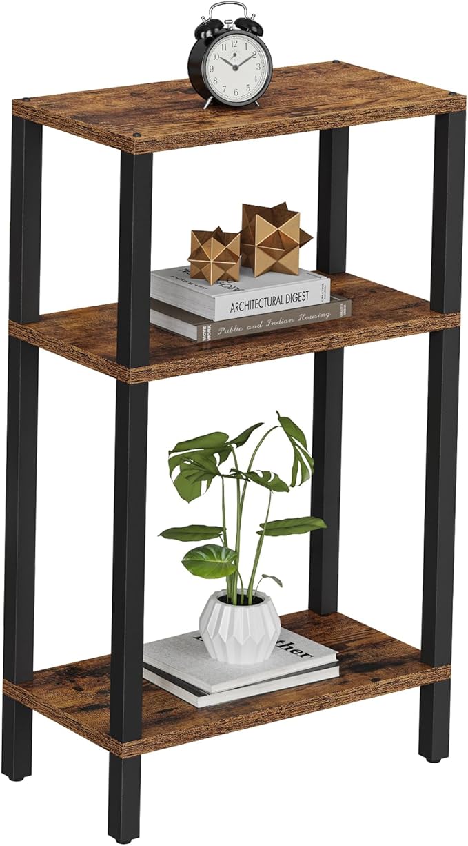 TUTOTAK Small Side Table, Narrow End Table, Skinny Sofa Table, Slim Nightstand by WelcometotheTUTOTAKHome