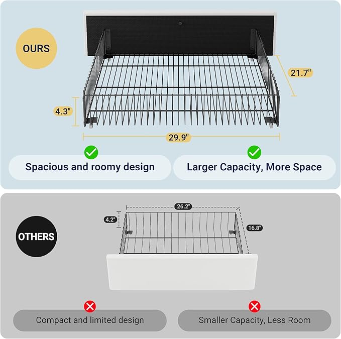 Allewie Modern Queen Size Platform Bed Frame - Image 7