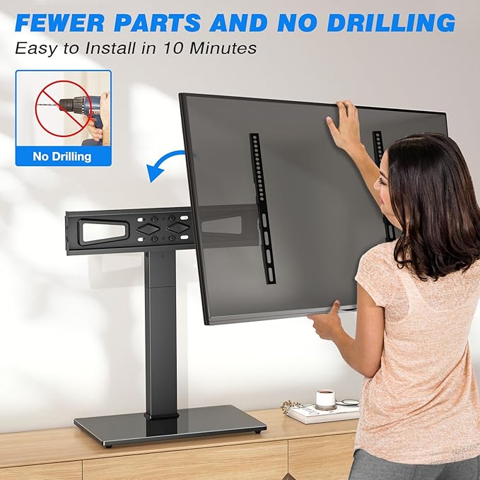 Rfiver Universal Swivel Table Top TV Stand - Image 7