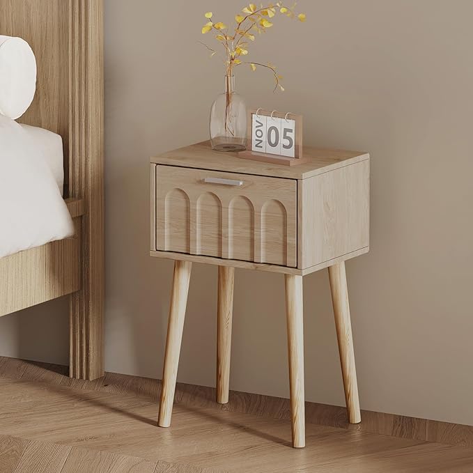 Nightstand Set of 2, Small Bed Side Table - Image 7