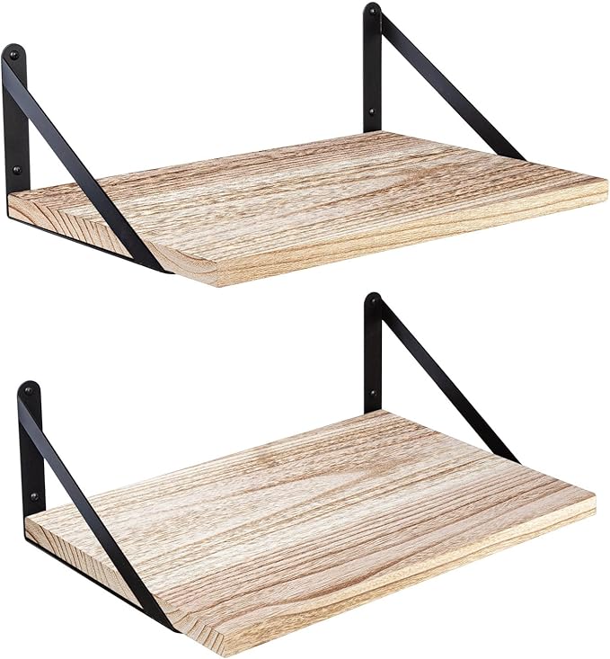SAUMONIERES Floating Shelves Wall Bookshelf by Saumonieres