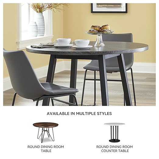 Signature Design by Ashley Centiar Mid Century Round Dining Room Table - Image 7