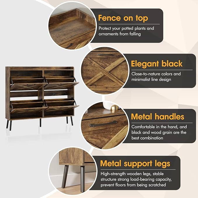Maupvit Large Shoe Storage Cabinet - Image 4