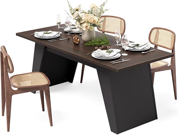 LITTLE TREE 71-Inch Dining Table, Rectangular Kitchen Table - Image 3