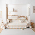 STACYPIK Modern Beige Sofa Cover, Boho Chenille Couch Cover by STACYPIK