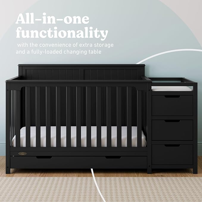 Graco Hadley All-in-One Convertible Crib & Changer – GREENGUARD Gold Certified - Image 3