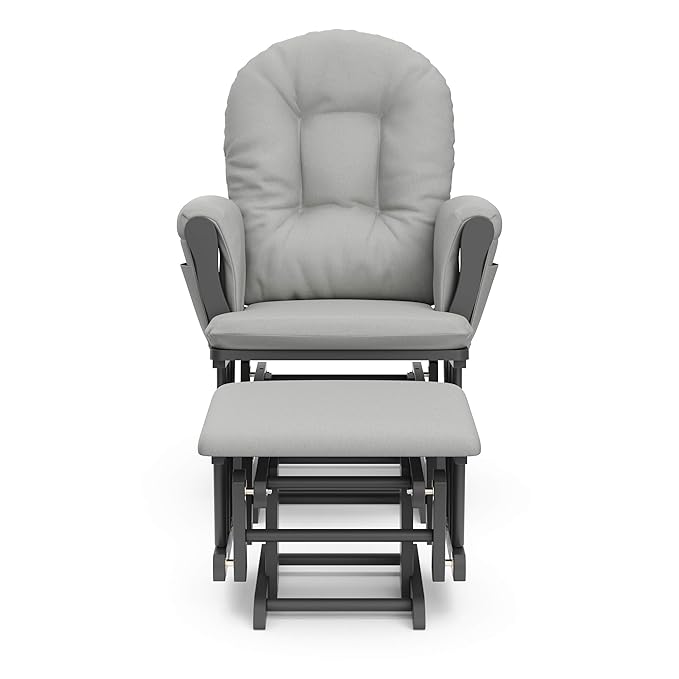 Storkcraft Premium Hoop Glider & Ottoman — GREENGUARD Gold Certified Nursery - Image 3