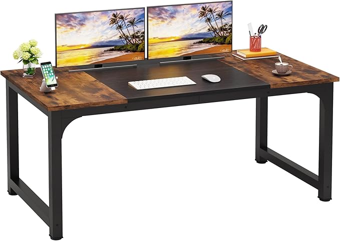LITTLE TREE 63 Inch Large Executive Computer Office Desk by LITTLETREE
