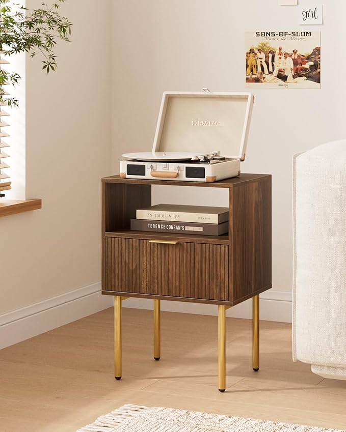 Nightstand, Small Bedside Table by AEPOALUA