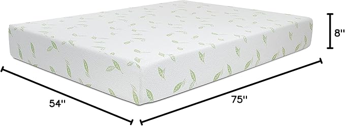 NapQueen Full Size, 8 Inch Anula Green Tea Infused Memory Foam Mattress - Image 2