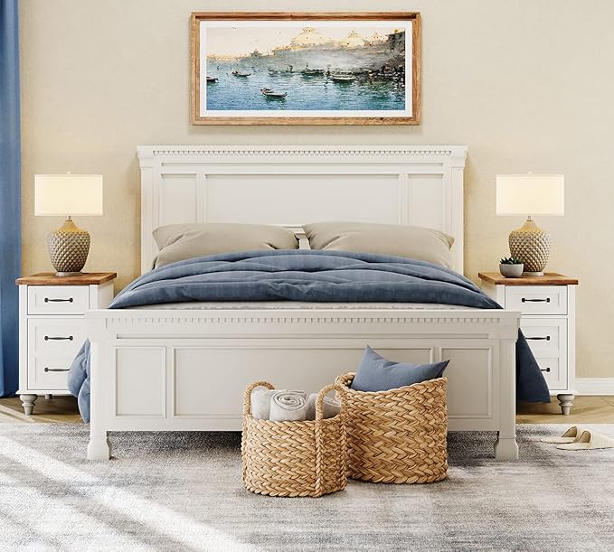WAMPAT 2 Pack Off White End Table - Image 2