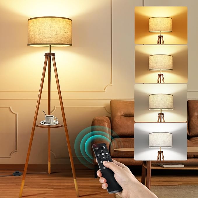 OUTON Wood Tripod Floor Lamp by OUTON