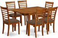 East West Furniture Milan 7 Piece Kitchen Set Consist of a Rectangle Table by EastWestFurniture