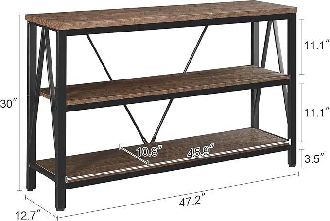 HOMISSUE Entryway Console Table, Rustic Console Table - Image 2