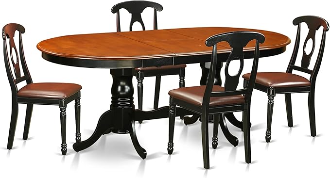 East West Furniture PLKE5-BCH-LC 5 Piece Dining Room Furniture Set Includes an by EastWestFurniture