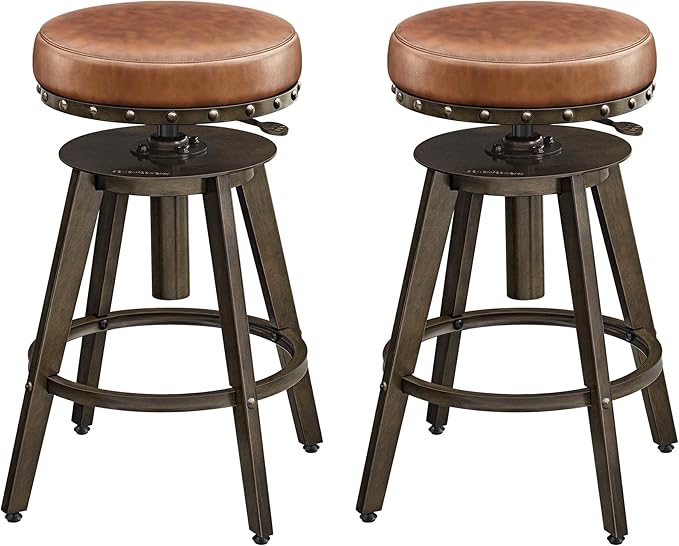SONGMICS HOME Bar Stools, Steampunk Counter Stool by SONGMICSHOME