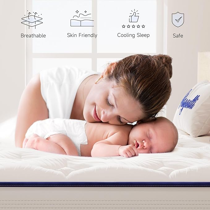 Vesgantti Queen Mattress, 10 Inch Hybrid Innerspring Mattress in a Box - Image 3