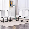 Modern Dining Chairs Set of 4, High Back Kitchen Chairs, Side Room Chair by Gopop
