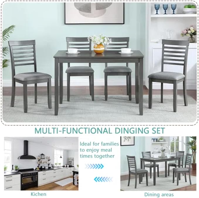 5-Piecern Dining Table Set, Kitchen Set - Image 3