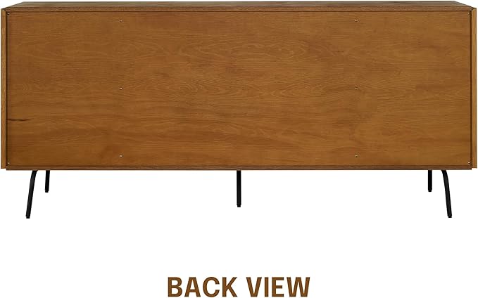 NTC Veil Modern Sideboard with 4 Doors, Buffet Cabinet with Vertical Groove - Image 5