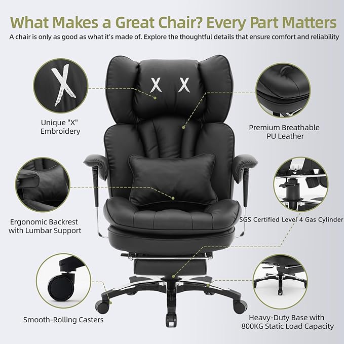 Efomao Big and Tall Office Chair - Image 5