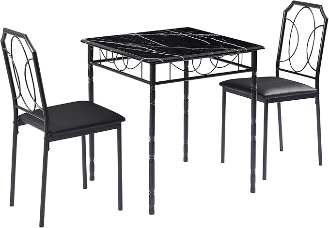 VECELO 3 Piece Dining Table Set - Image 5