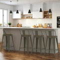26 Inch Swivel Bar Stools Set of 4, Counter Height Bar Stools by Homvinax