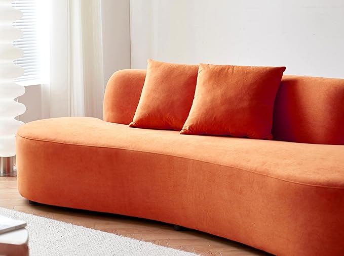 Container Furniture Direct 90" Curved Sofa - Image 5