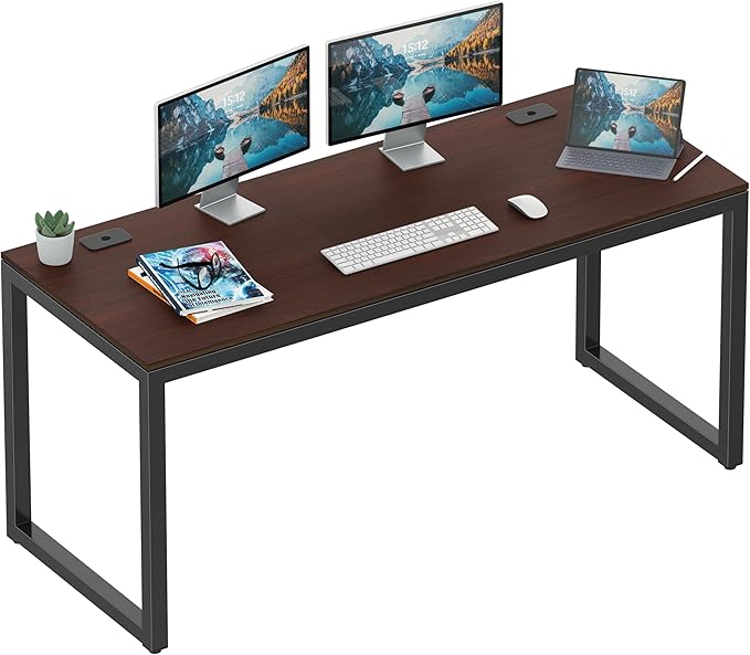 SHW 55-Inch Commercial-Grade Office Computer Desk by SHW