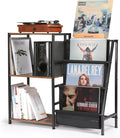 Record Player Stand, 3-Tier Vinyl Record Storage, Turntable Stand by HYCFYJR