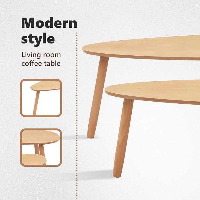 vidaXL Nesting Coffee Table 2 pcs, Side Tables - Image 6