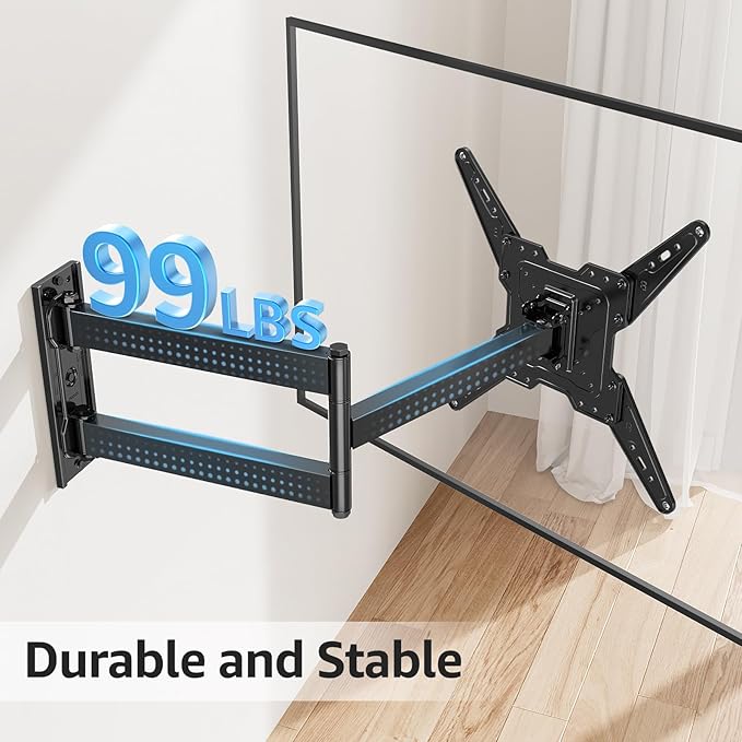 MOUNTUP Long Arm TV Wall Mount for Most 32-65 Inch TVs, Corner TV Mount Full - Image 3
