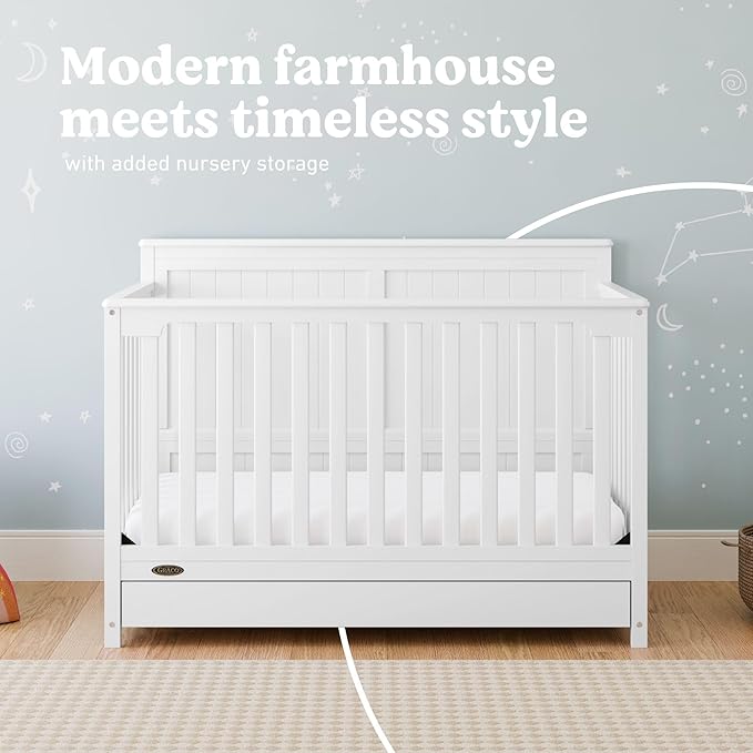 Graco Hadley 5-in-1 Convertible Crib - Image 4