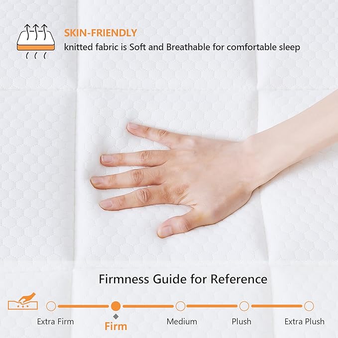 Firm Queen Mattress, 12 Inch Gel Memory Foam Hybrid Mattress Queen Size - Image 4