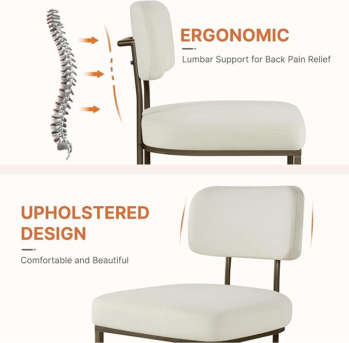 Dining Chairs Set of 4, Upholstered Modern Kitchen Chairs - Image 3