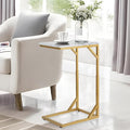 Serteaw C-Shaped End Table, Sturdy Side Table by Serteaw