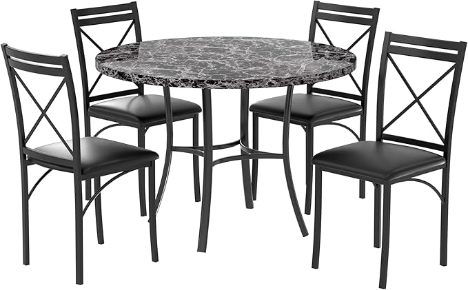 VECELO 5 Piece Dining Table Set - Image 8