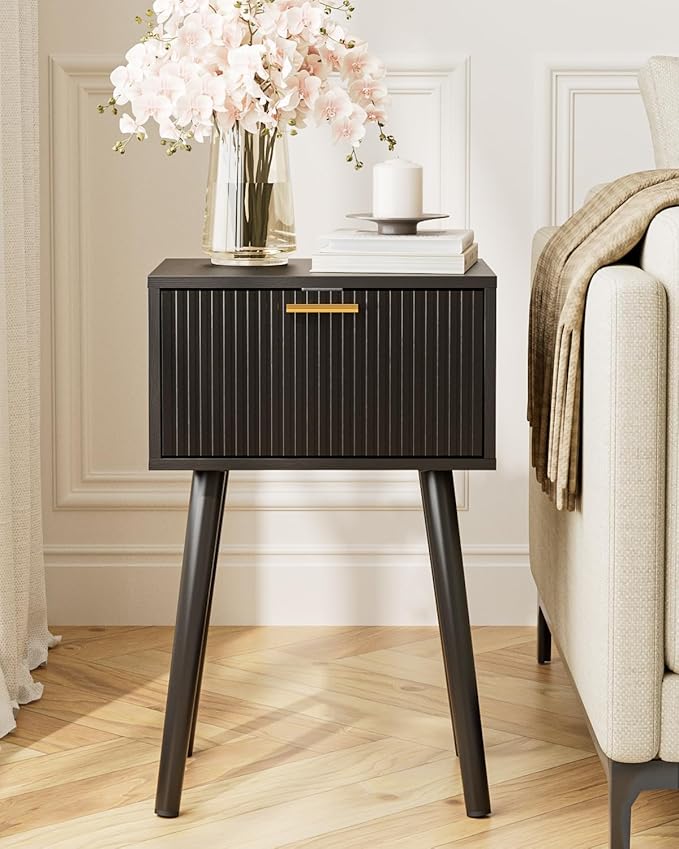 Night Stand Set 2, Small Modern Mid-Century Bedside Table - Image 7