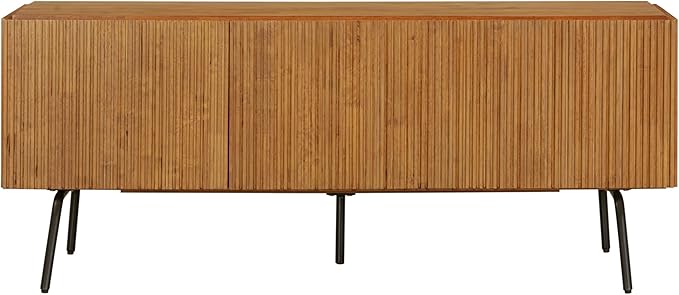 NTC Veil TV Stand with 3 Doors for TVs up to 60’’, Media Console with Vertical - Image 5