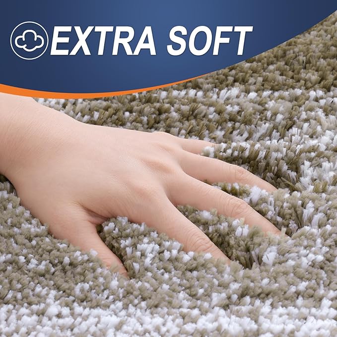 OLANLY Bathroom Rugs Mat 36x24, Extra Soft Absorbent Microfiber Bath Rugs - Image 2