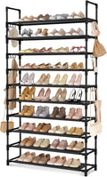 Tall Shoe Rack 10 Tier Shoe Organizer Large Shoe Shelf by LANTEFULforTidyingHouse