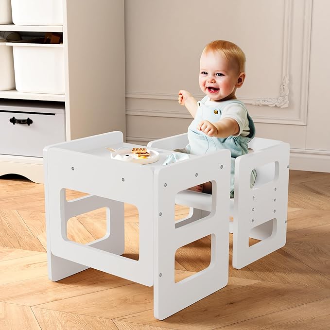 Montessori Weaning Table and Chair Set, Wooden Toddler Table and Chair Set - Image 2