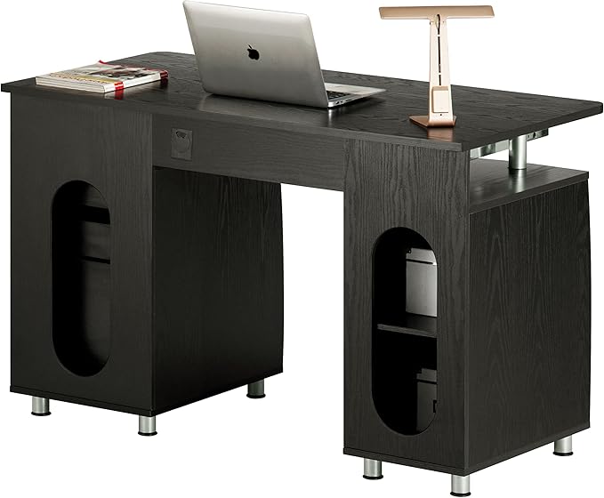 Techni Mobili 47.25" Ergonomic Computer Drawers & File Cabinet - Image 11
