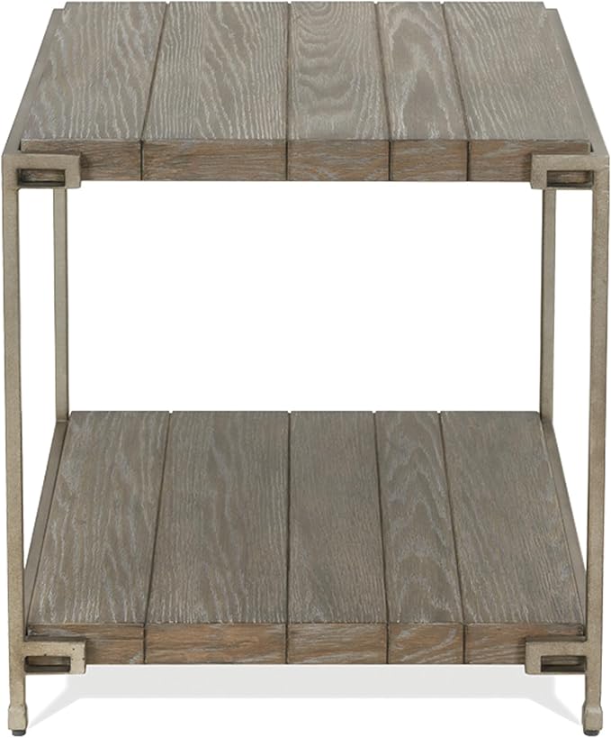 Roundhill Furniture Corbeta Living Room, End Tables, Aged Graphite - Image 7