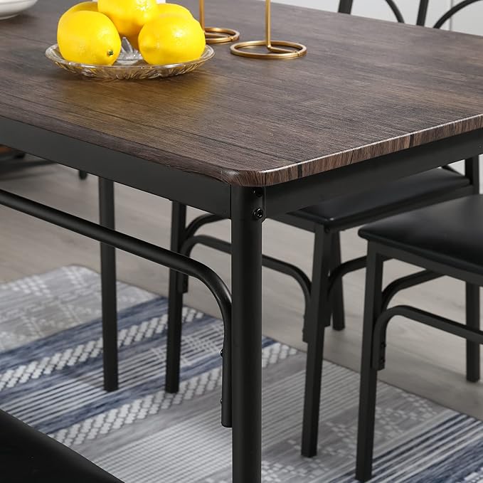VECELO Kitchen Dining Room Table Set - Image 6