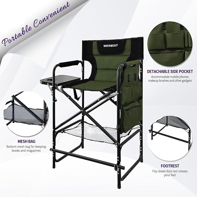 Tall Folding Directors Chair - Image 4
