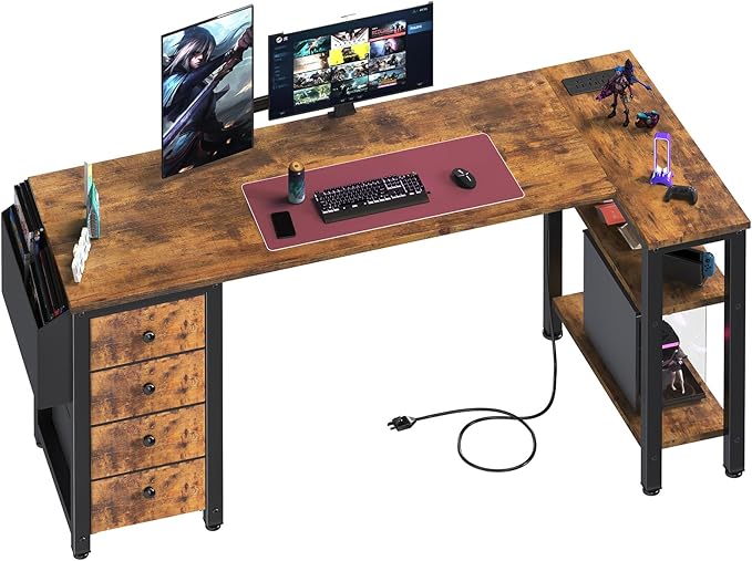 Lufeiya L Shaped Computer Desk by LUFEIYA