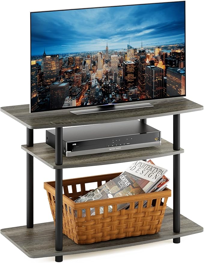 Furinno Turn-N-Tube No Tools 3-Tier Entertainment Center TV Stand by Furinno-FitsYourSpaceFitsYourBudget